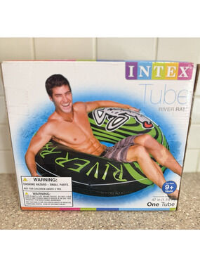 Intex River Rat Tube 47 inches One Tube Raft All Around Rope 2012 NIB